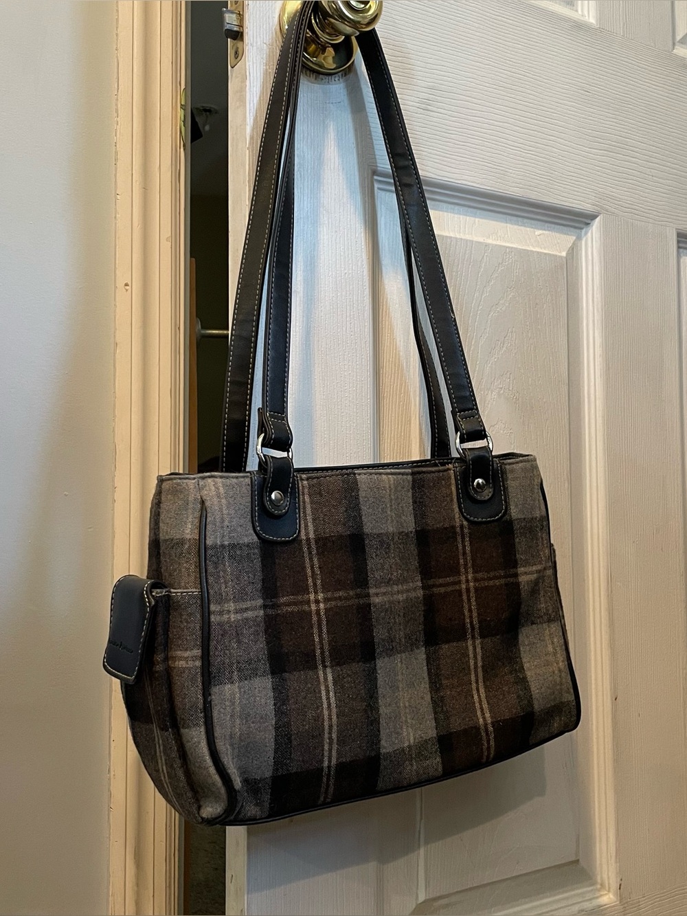 Frankie & Johnnie plaid purse